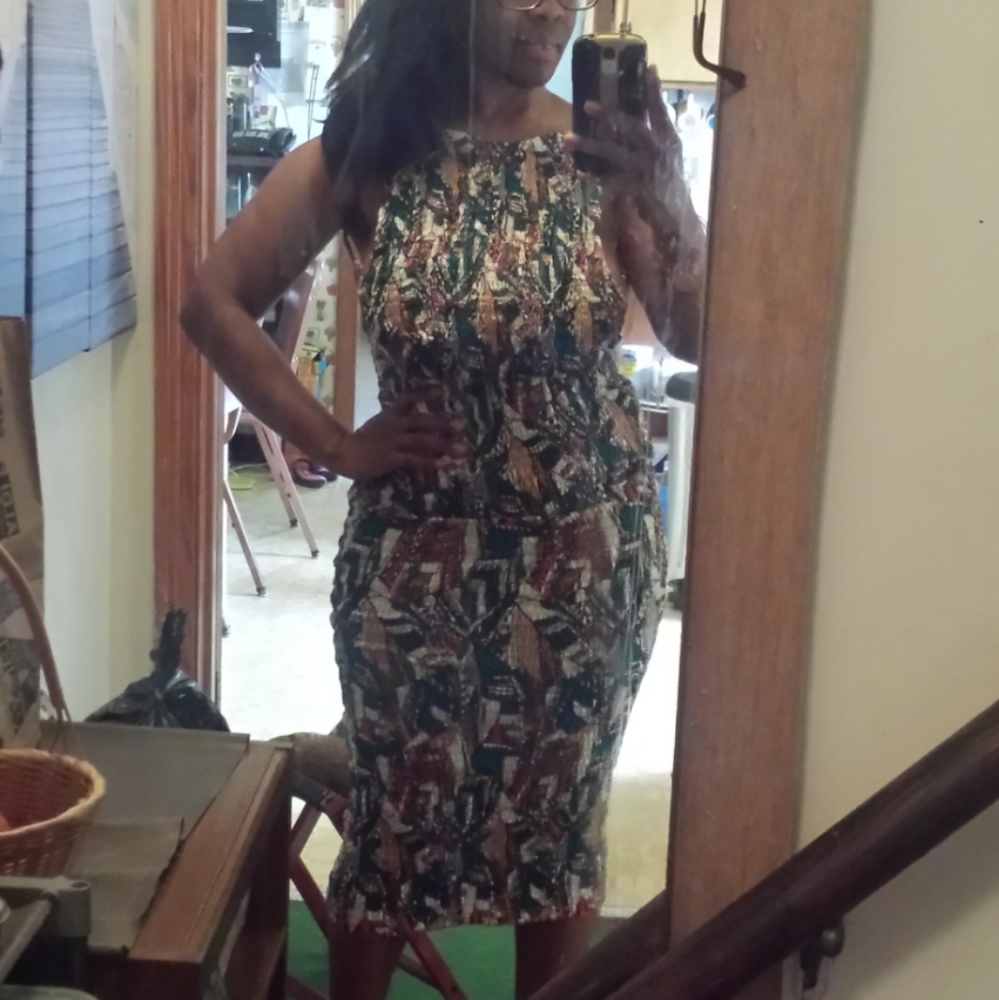 Ankara fitted dress